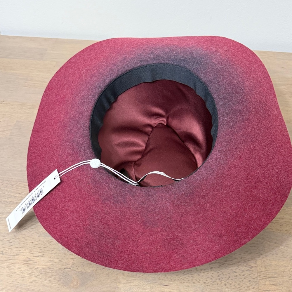 Trina Turk Burgundy and Black Wool Hat - Picture 9 of 15